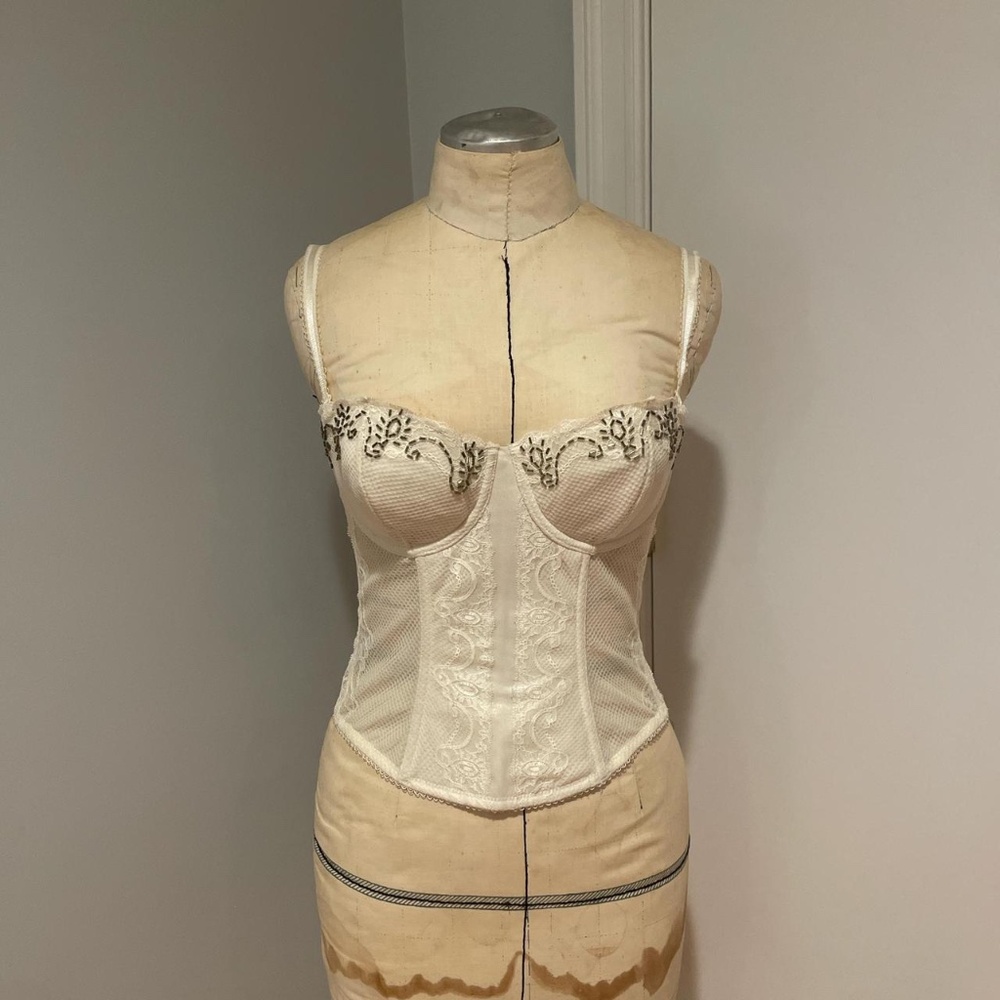 H&M Vintage Lace and Beaded Corset Size 36B